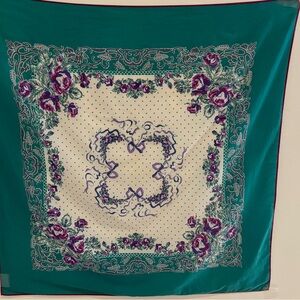 Cotton scarf 34” width by 35” height